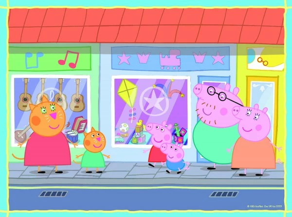 Trefl Puzzle 2v1 + pexeso Prasátko Peppa/Peppa Pig 27,5x20,5cm v krabici 28x28x6cm