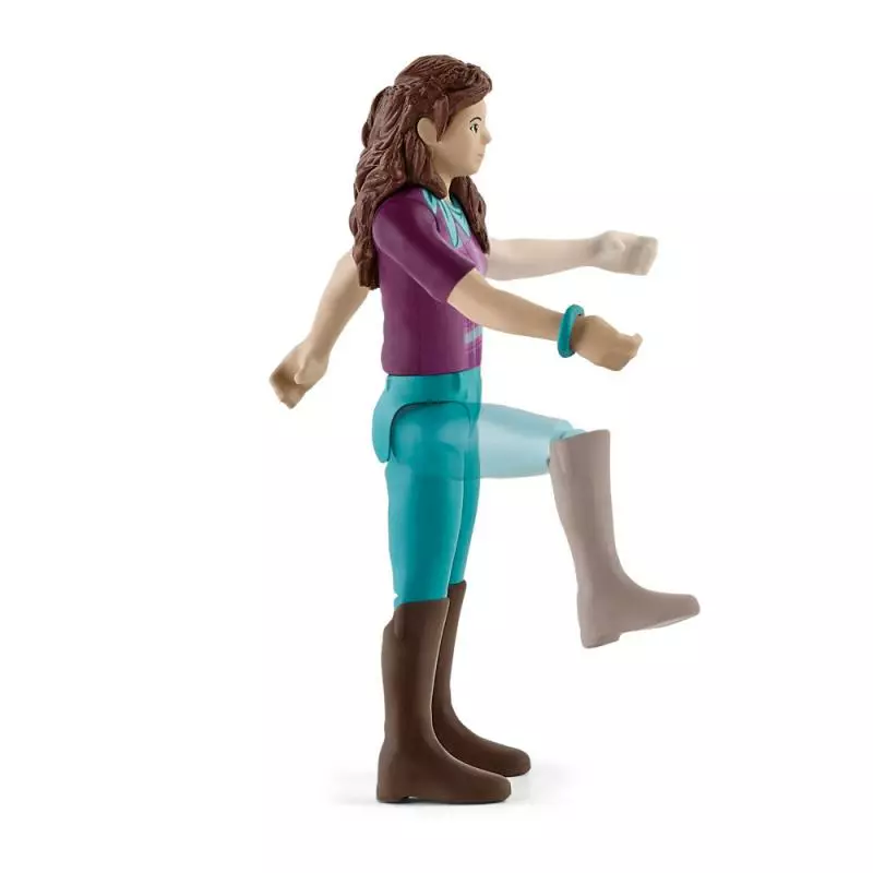 Schleich 42541 Hnědovláska Lisa s pohyblivými klouby na koni