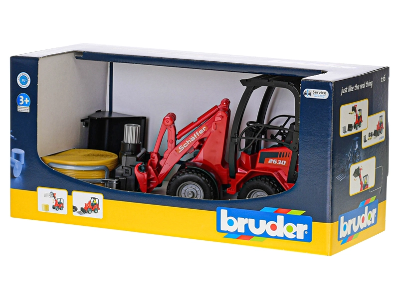 Bruder 2192 Nakladač SCHAFFER + kleště na balíky