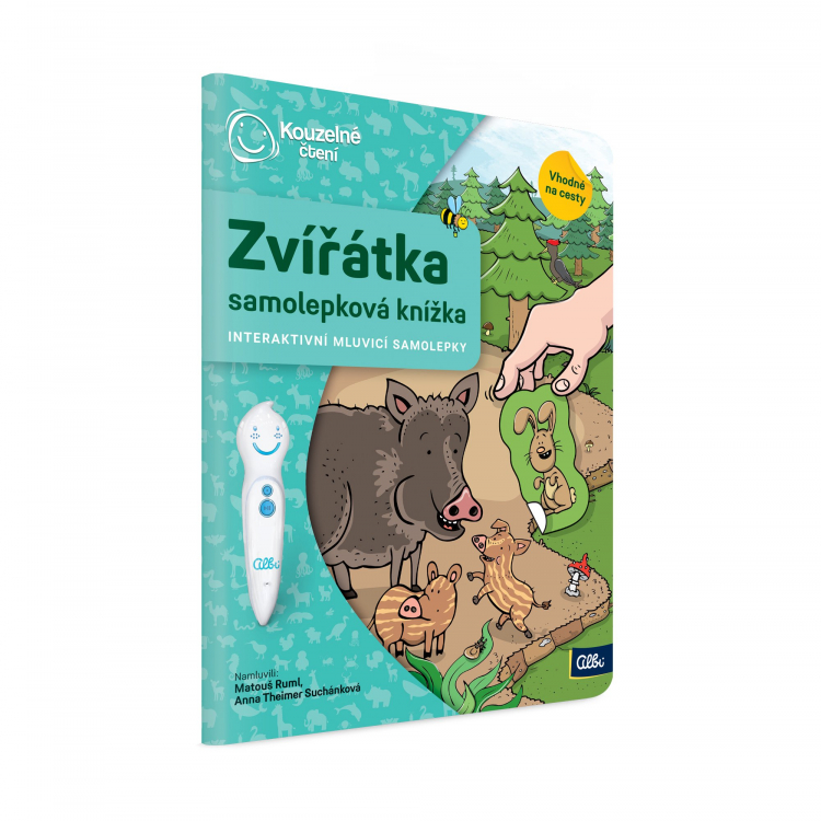 ALBI Kouzelné čtení Samolepková knížka Zvířátka