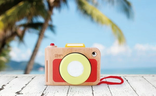 Fotoaparát/Foťák dřevo v krabičce 13x8,5x5,5cm 10m+