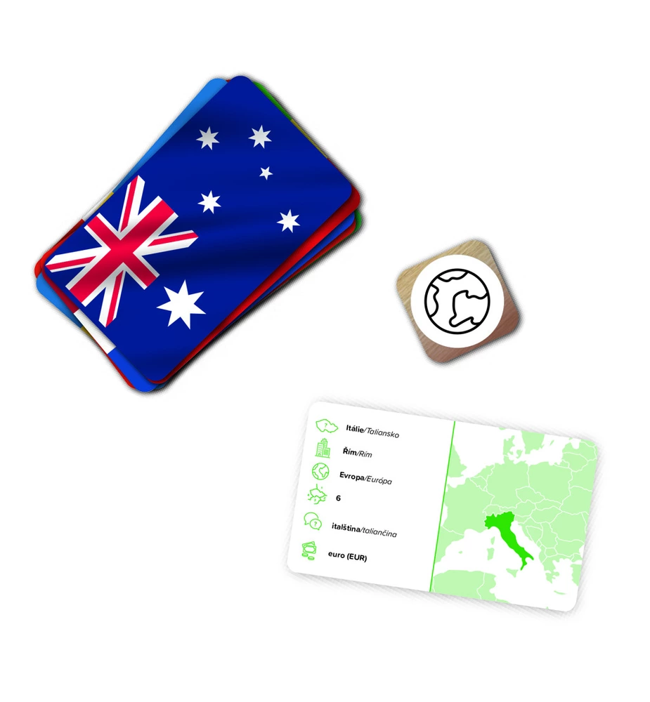 Dino Cestovní hra Poznej vlajky