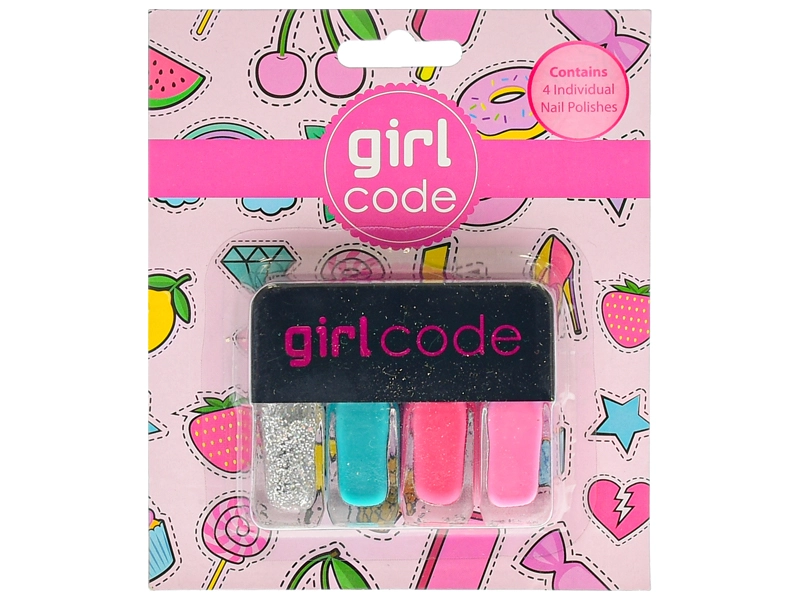 Sada laků na nehty 4 kusy na kartě