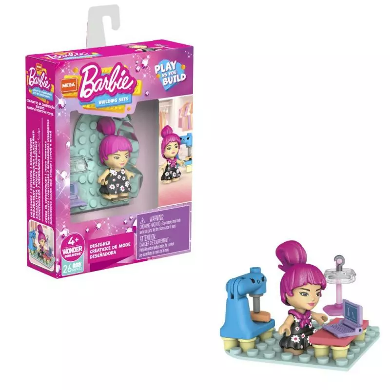 Mattel MEGA CONSTRUX BARBIE MŮŽEŠ BÝT KÝM CHCEŠ ASST