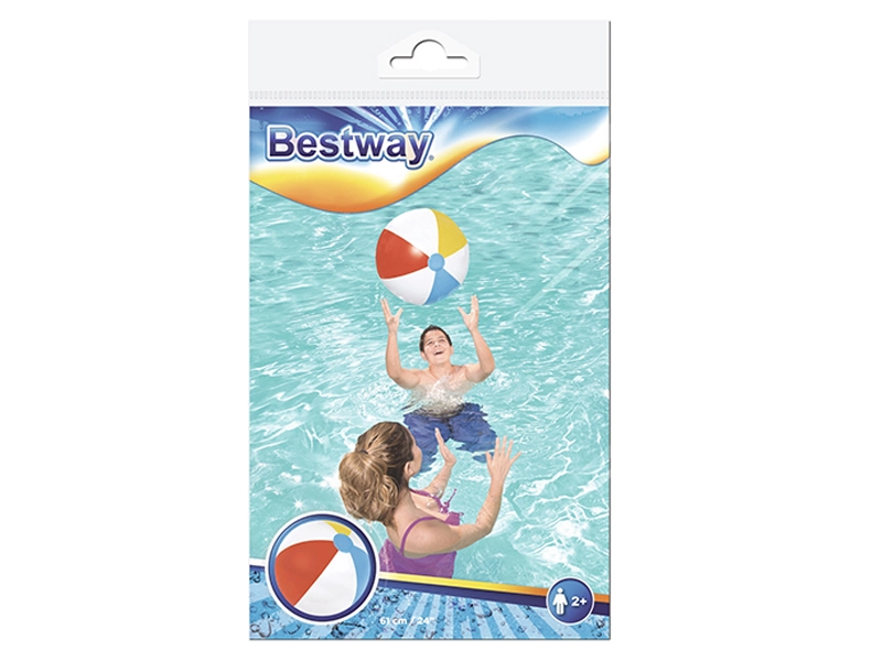 Bestway Míč nafukovací 61cm 3pruhy 24m+ v sáčku