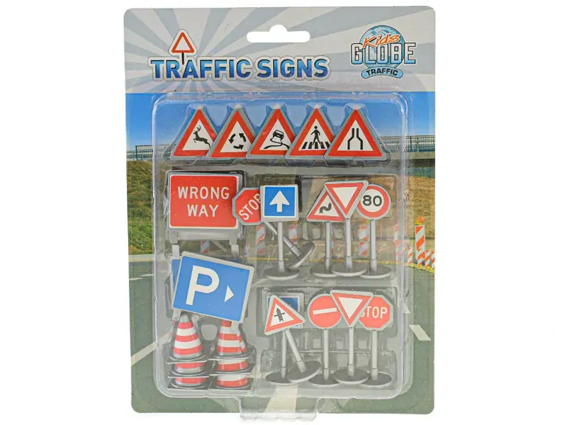 Kids Globe Traffic dopravní značení 25ks na kartě