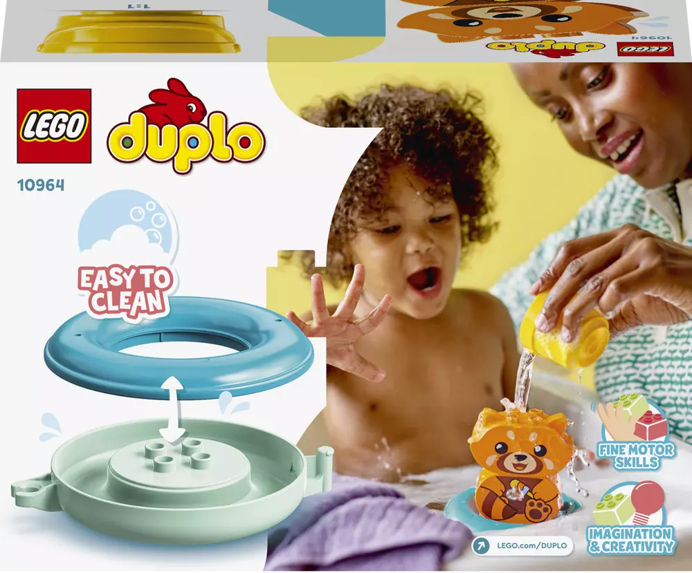 LEGO® DUPLO® 10964 Legrace ve vaně: Plovoucí panda červená