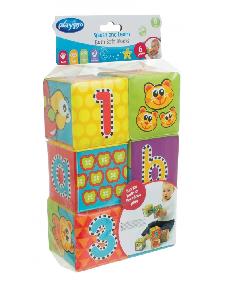 Playgro - Měkké pěnové kostky nové 6ks