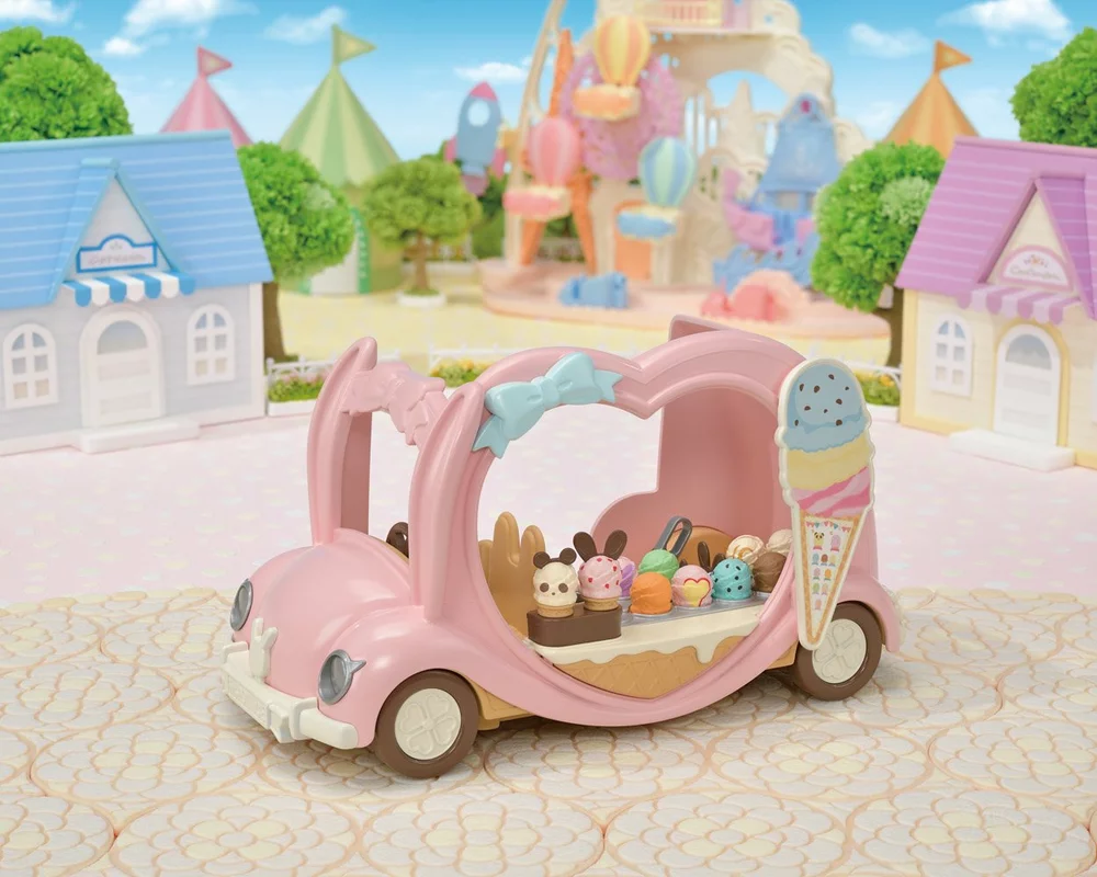 Sylvanian Families Růžový zmrzlinářský vůz