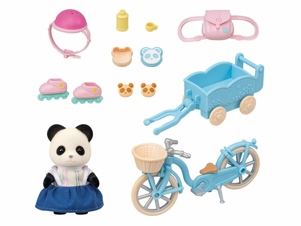 Sylvanian Families Panda a cyklo-bruslařský set