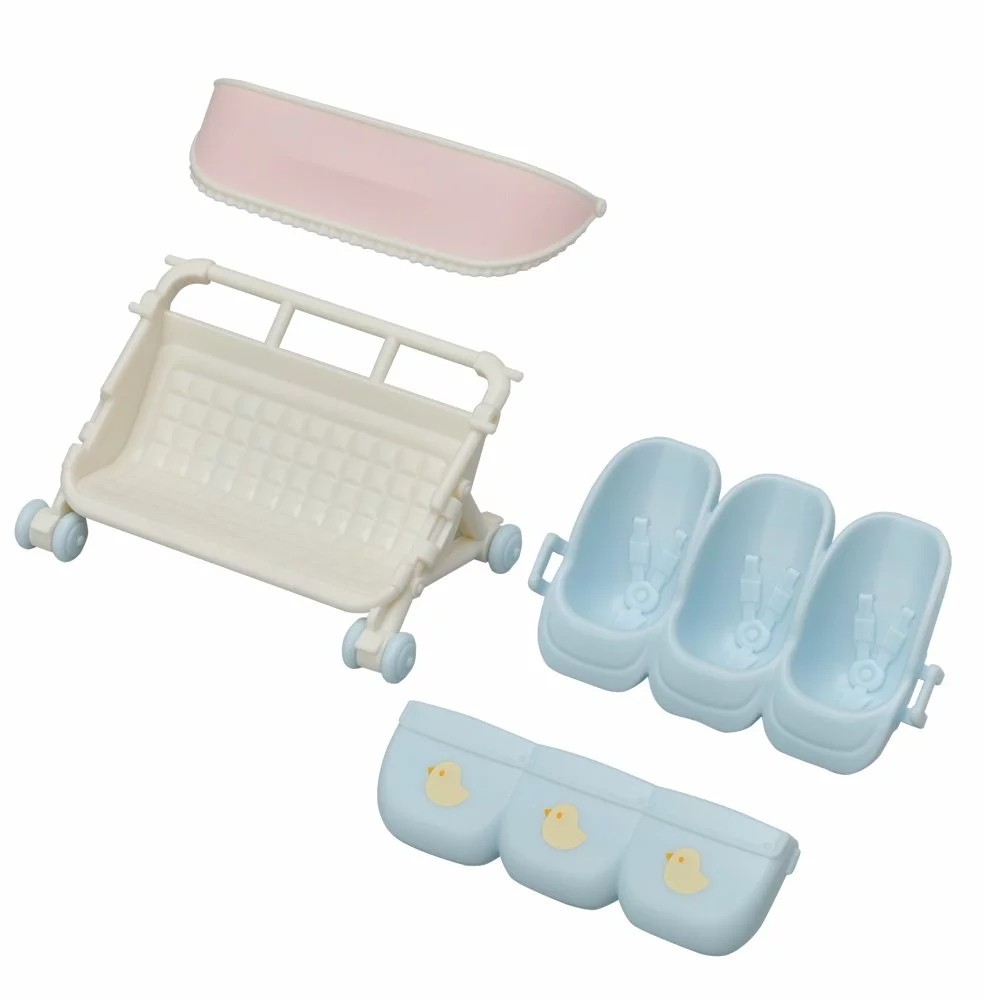 Sylvanian Families Kočárek pro trojčata