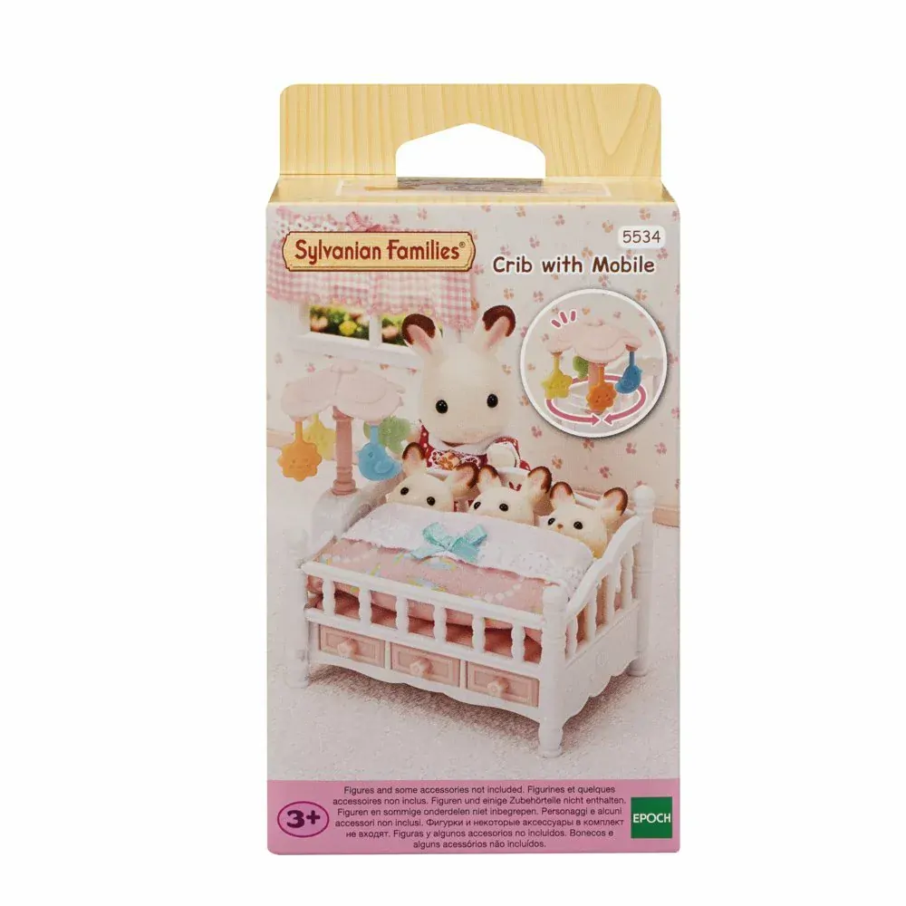 Sylvanian Families Nábytek - postýlka pro trojčata s otočným kolotočem