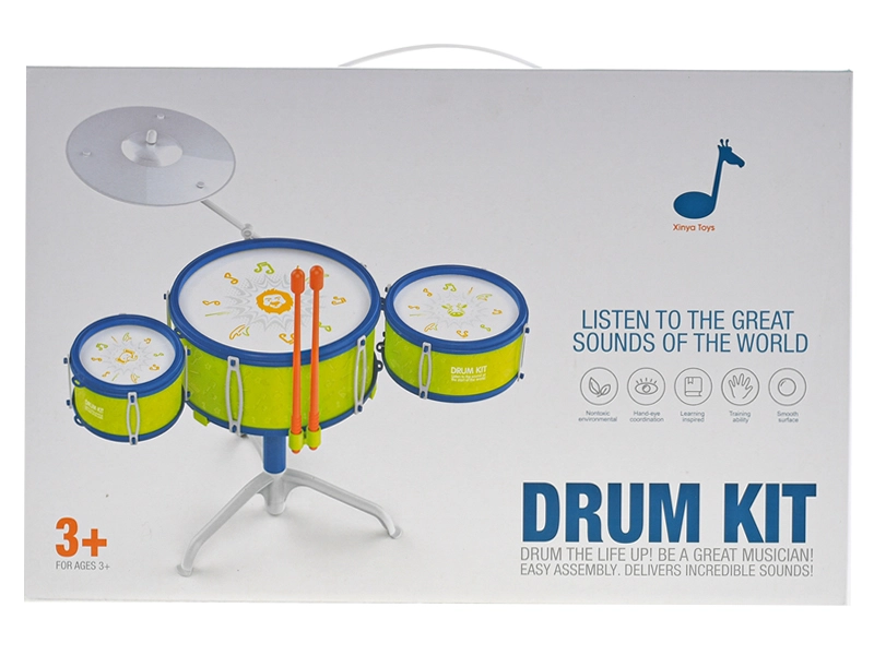 Mikro Trading Sada bicích 3ks s činely a paličkami 40cm v krabičce