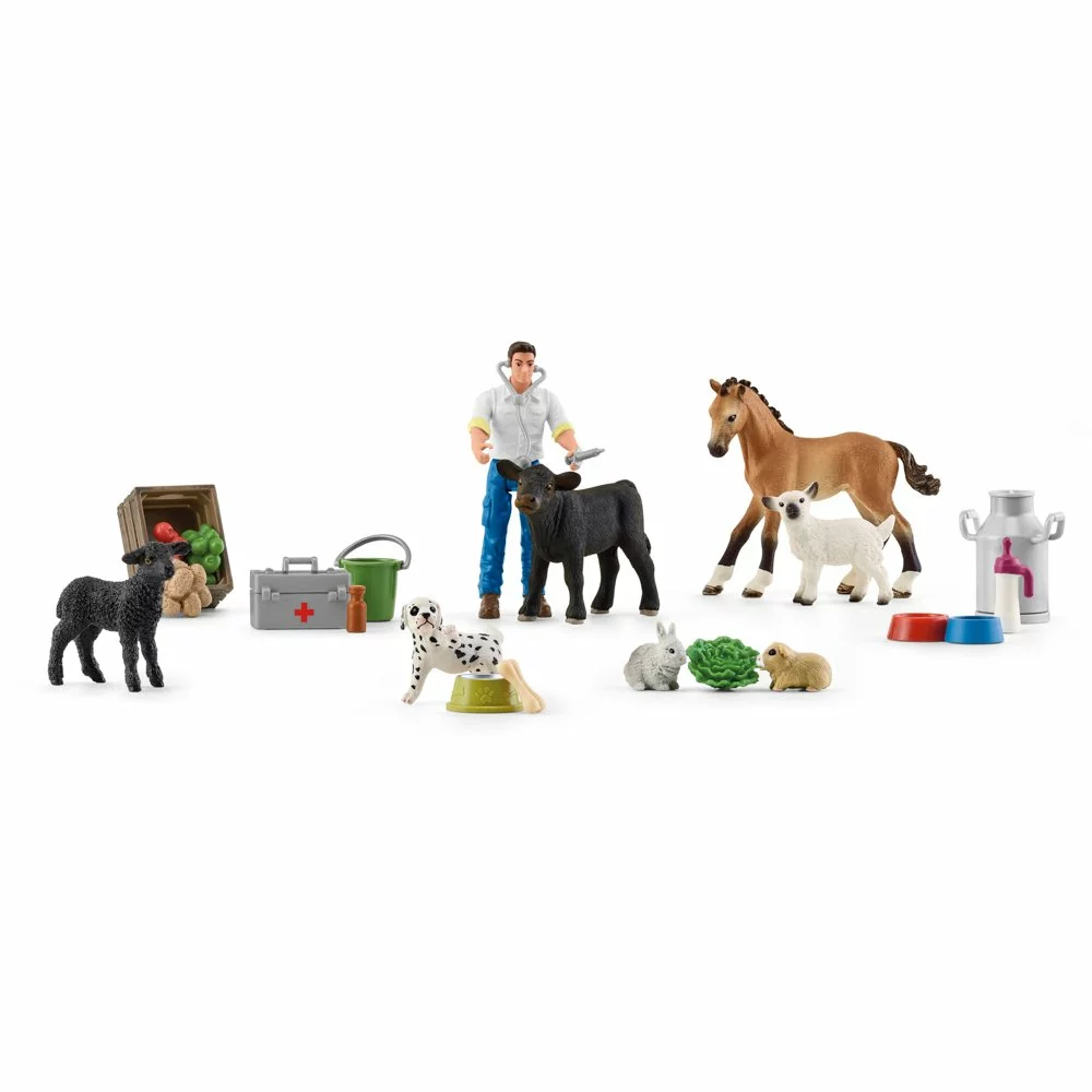 Schleich 98643 Adventní kalendář Schleich 2022 - Domácí zvířata