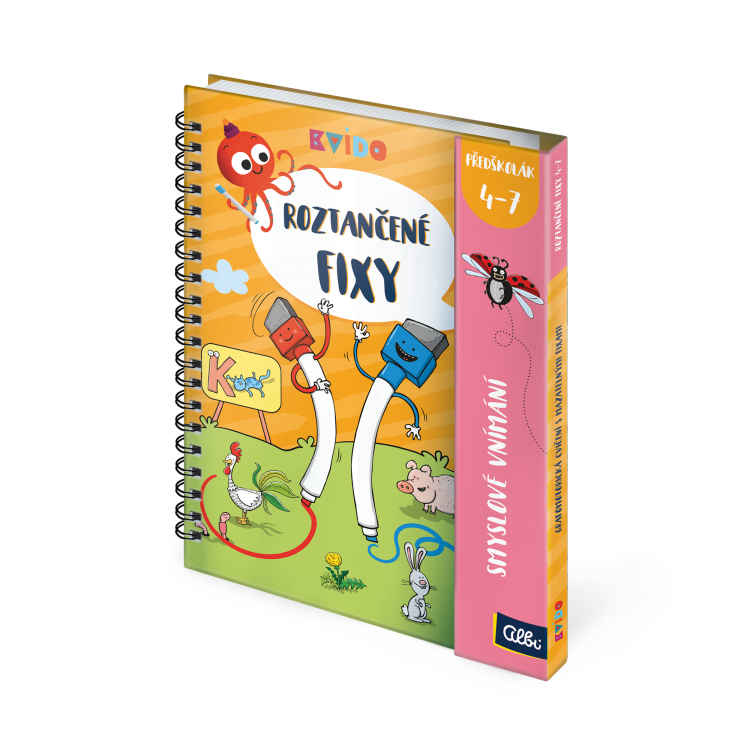 Albi Roztančené fixy - Smyslové vnímání 4-7