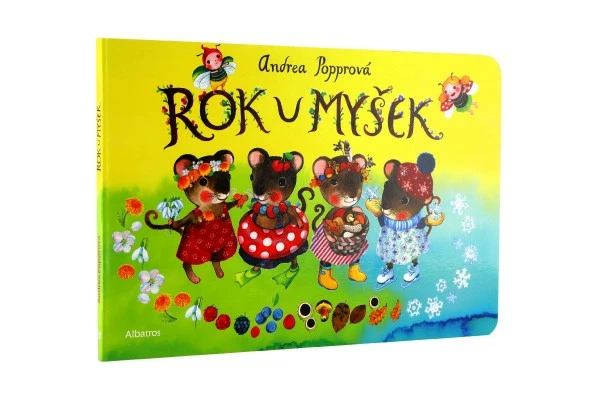 Knížka Rok u myšek CZ text 24x16cm