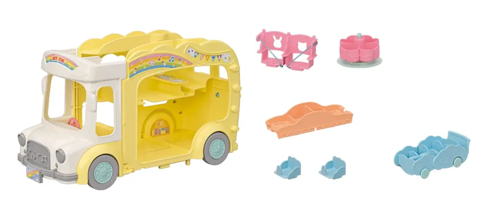 Sylvanian Families Duhový školkový autobus