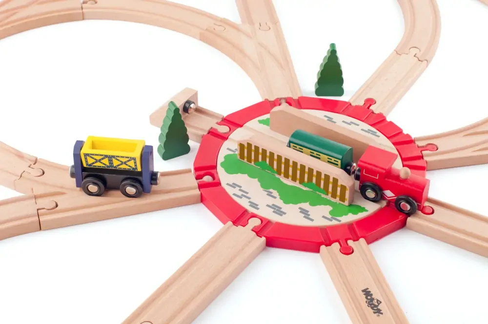 Woody Příslušenství k dráze - Velká točna, dřevo/plast