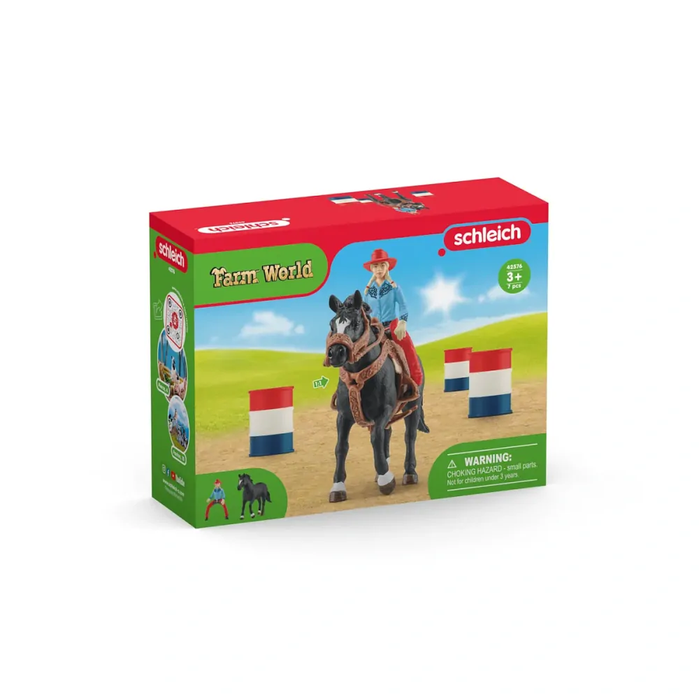 Schleich 42576 Kovbojský závod kolem barelů
