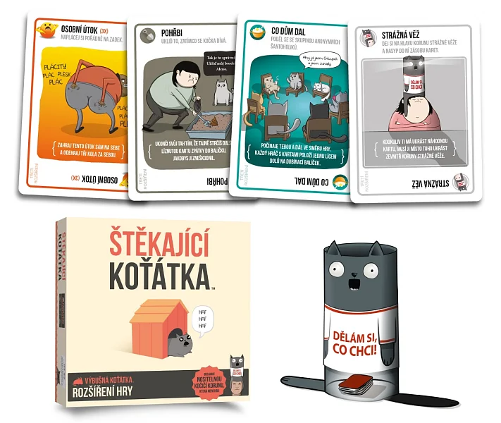 Asmodee Výbušná koťátka: Štěkající koťátka