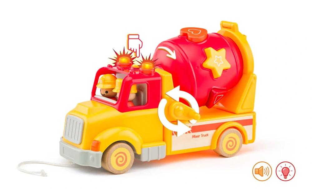 Woody Auto míchačka se zvuky a světlem