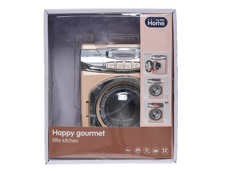 Mikro Trading Pračka 18,5x13,5x9cm na baterie se světlem a zvukem 18m+ v krabičce