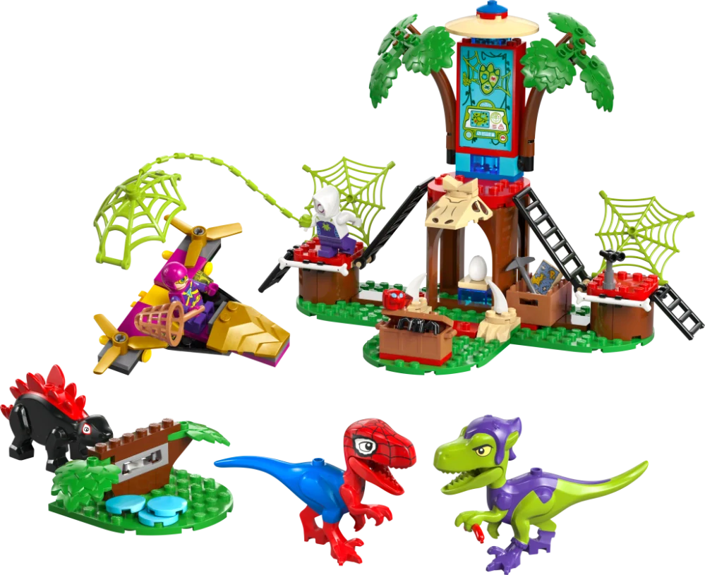 LEGO® Marvel Spidey a jeho úžasní přátelé 11200 Spidey, Gobby a raptoří bitva na základně na stromě