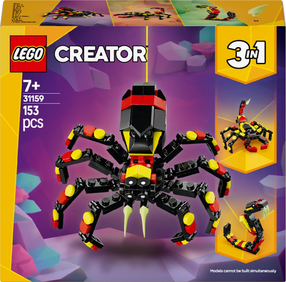 LEGO® Creator 3 v 1 31159 Divoká zvířata: Překvapivý pavouk