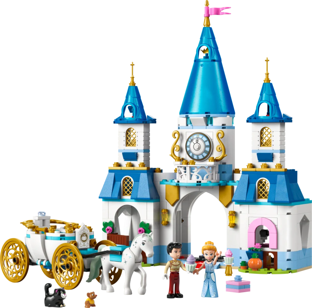 LEGO® │ Disney Princess 43275 Popelčin zámek a kočár s koňmi