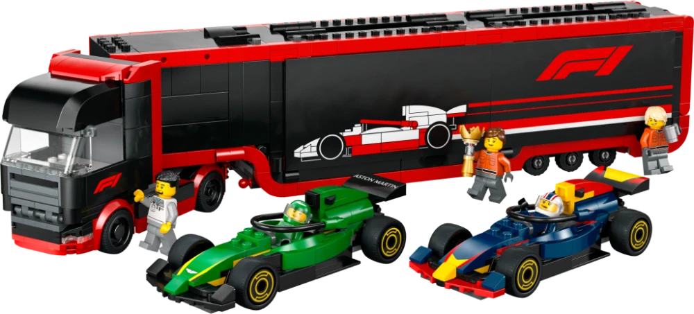 LEGO® City 60445 Kamion F1® s vozy F1® RB20 a AMR24