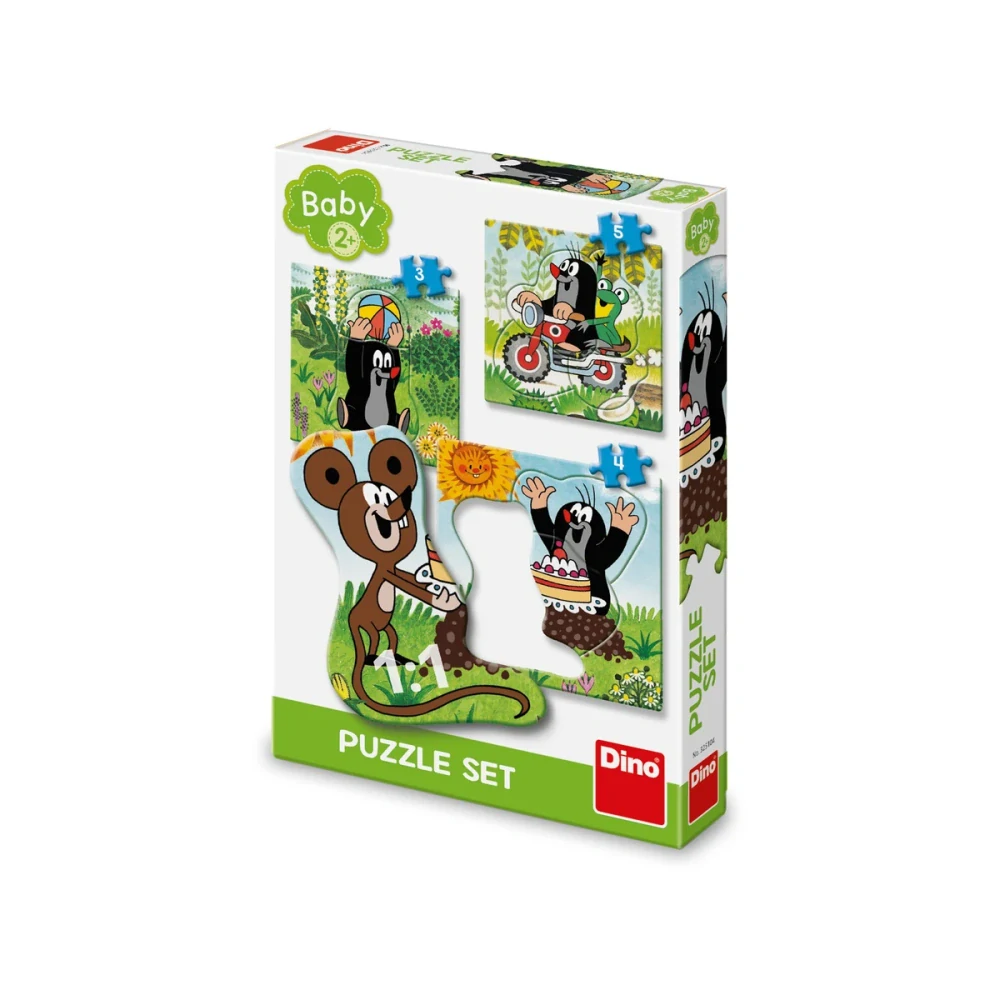 Dino Puzzle Krtek na louce baby 3–5 dílků baby