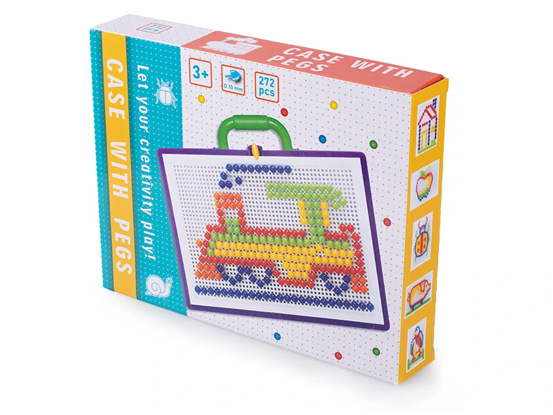 Mikro Trading Mozaika kloboučky 272ks s tabulkou v krabičce