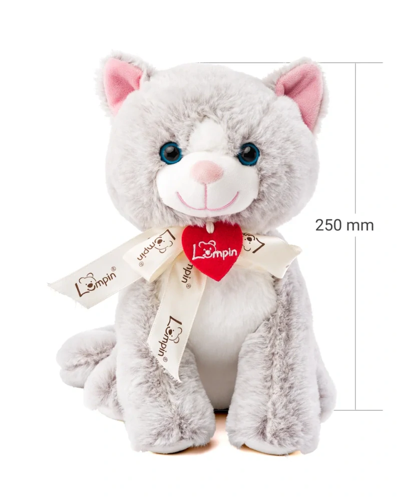 Lumpin Kočka Jacqueline světle šedá, 25cm