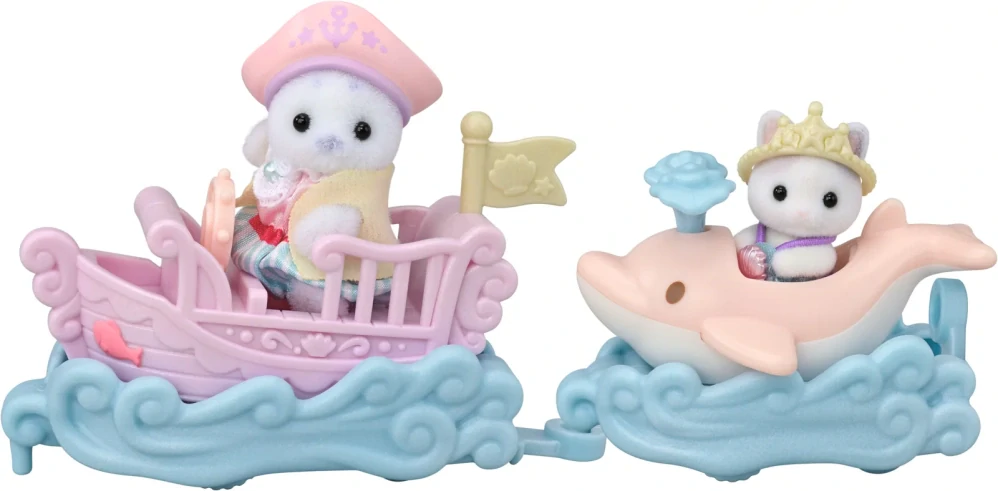 Sylvanian Families Mořská vozítka a baby figurky v zábavném parku