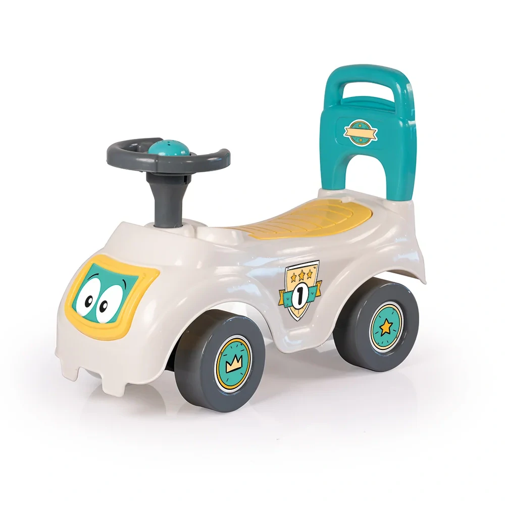 Dolu Odrážedlo auto s opěradlem, bílá