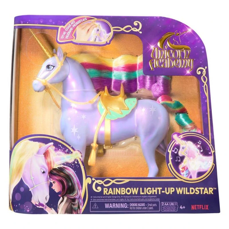 Spin Master UNICORN ACADEMY SVĚTELNÝ JEDNOROŽEC WILDSTAR 24cm