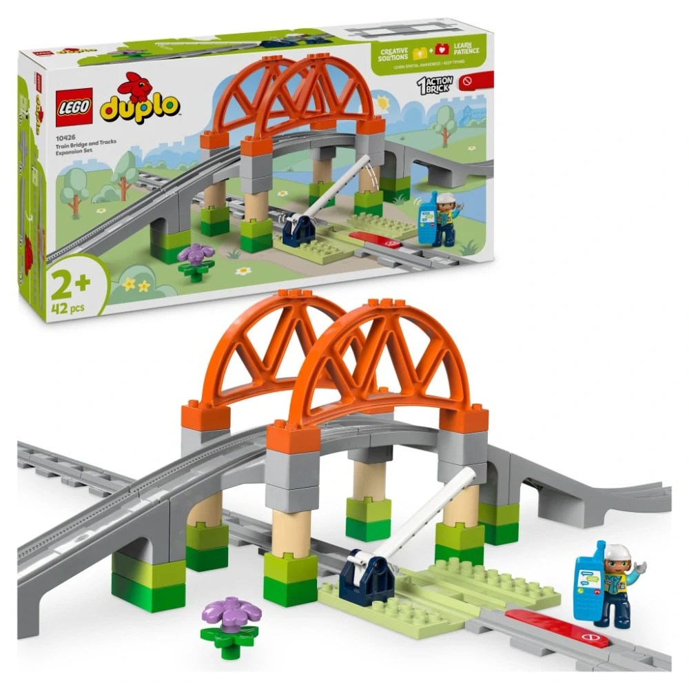 LEGO® DUPLO® 10426 Železniční most a koleje – rozšiřující sada