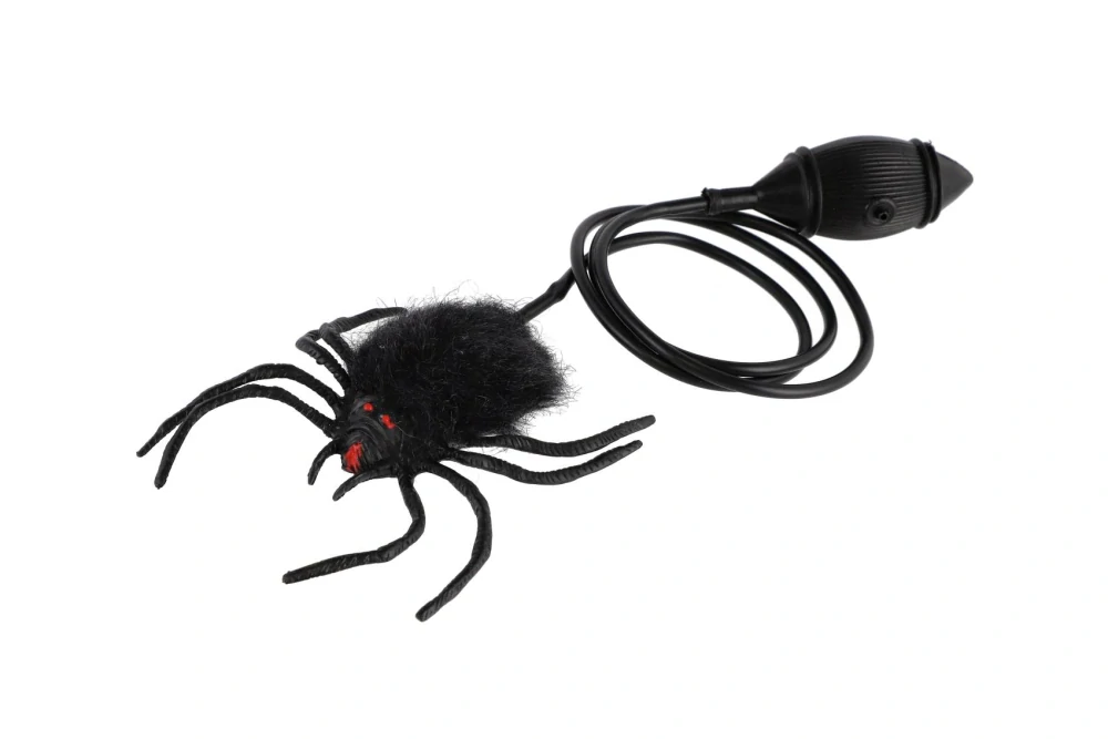 Teddies Pavouk skákající plyš/plast 7cm v sáčku 14x19x3cm