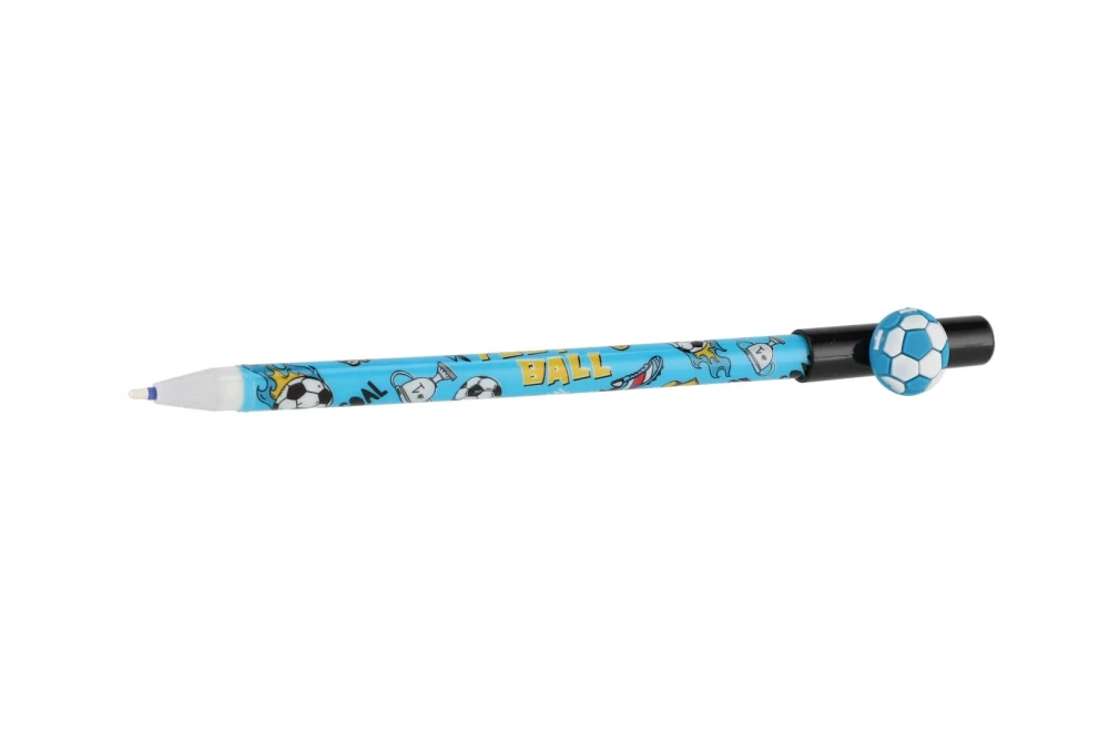 Teddies Tužka/pero gumovací fotbalový míč 16cm plast 6 barev