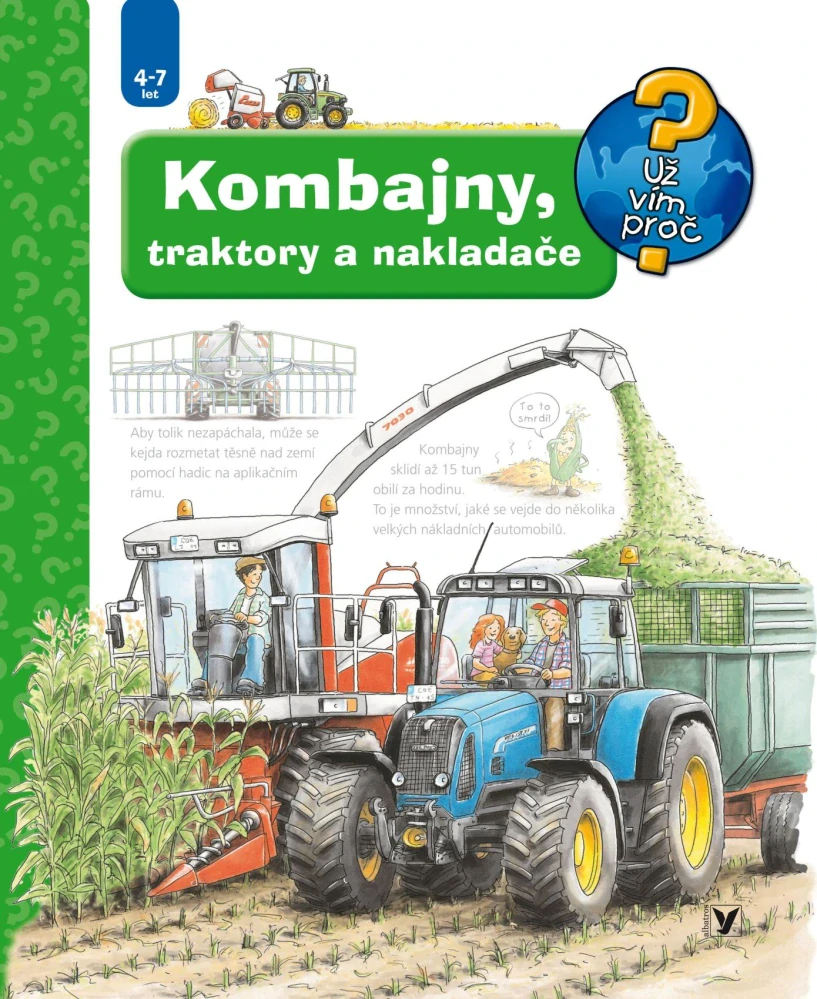 Albatros Knížka Kombajny, traktory a nakladače