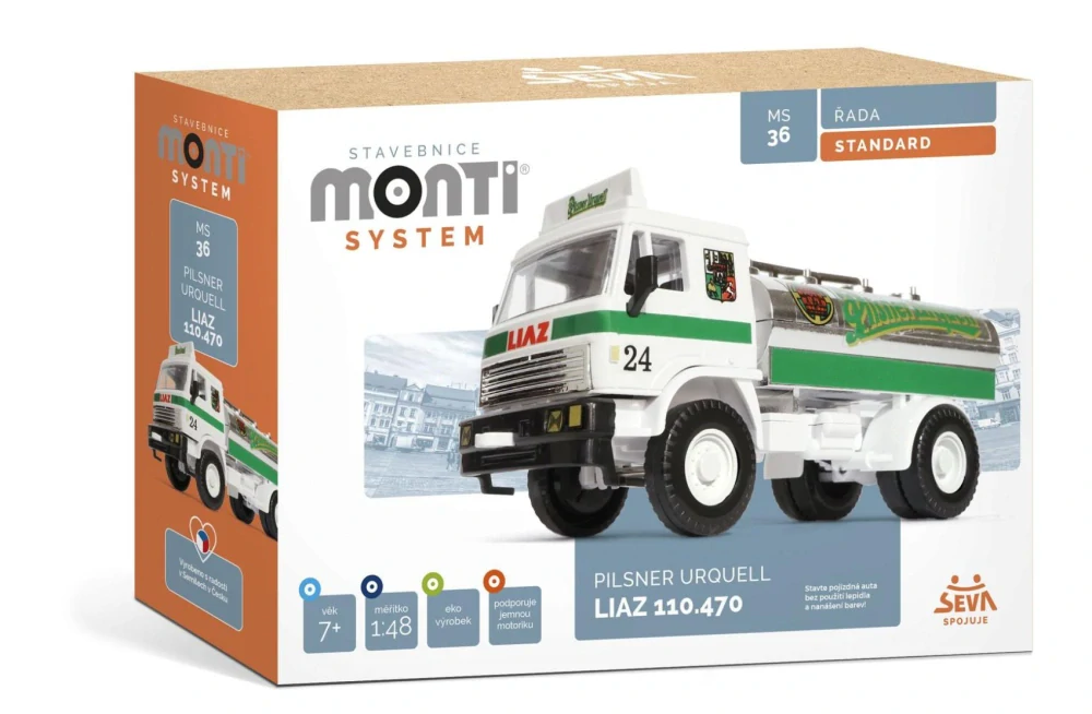 Seva Stavebnice Monti System MS 36 Pilsner Urquell Liaz 1:48 v krabici 22x15x6cm