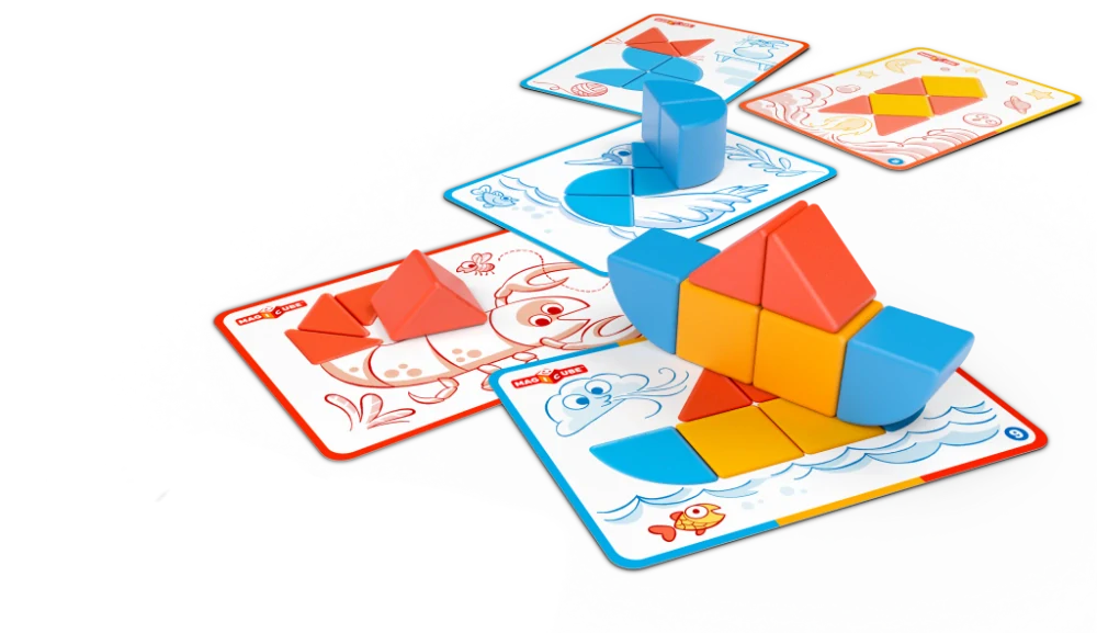 Geomag 307 Magicube Blocks&Cards 16 dílků