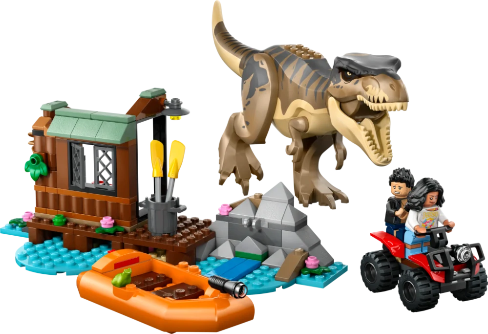 LEGO® Jurassic World 76975 T-rex a útěk po řece