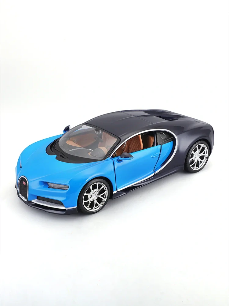 Maisto - Bugatti Chiron, modrá, assembly line, 1:24