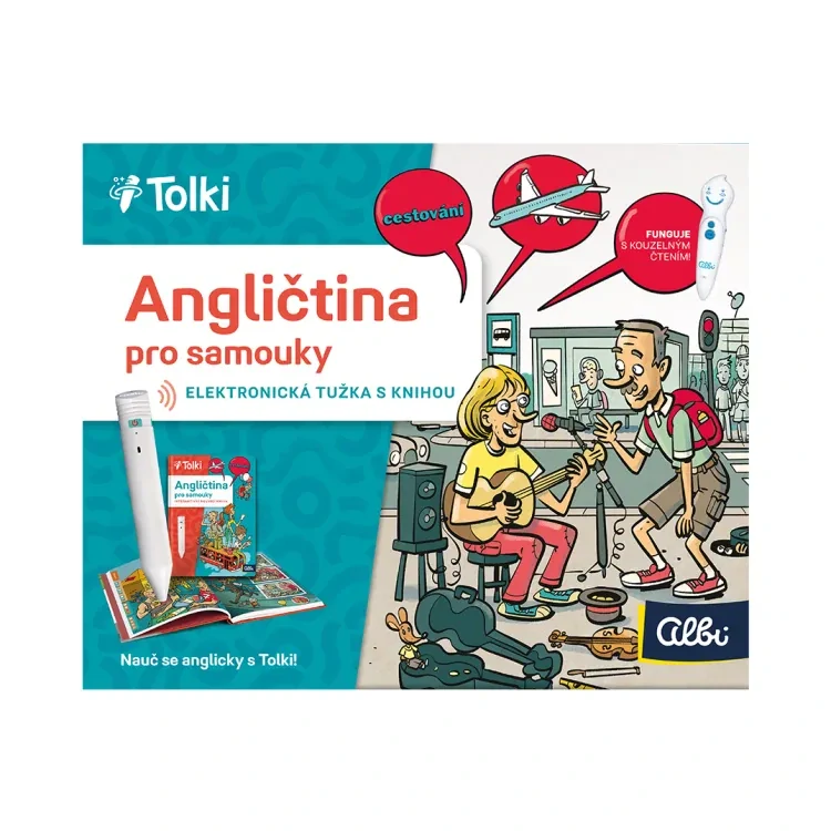 Albi Tolki Angličtina pro samouky, kniha + elektronická tužka 2.0