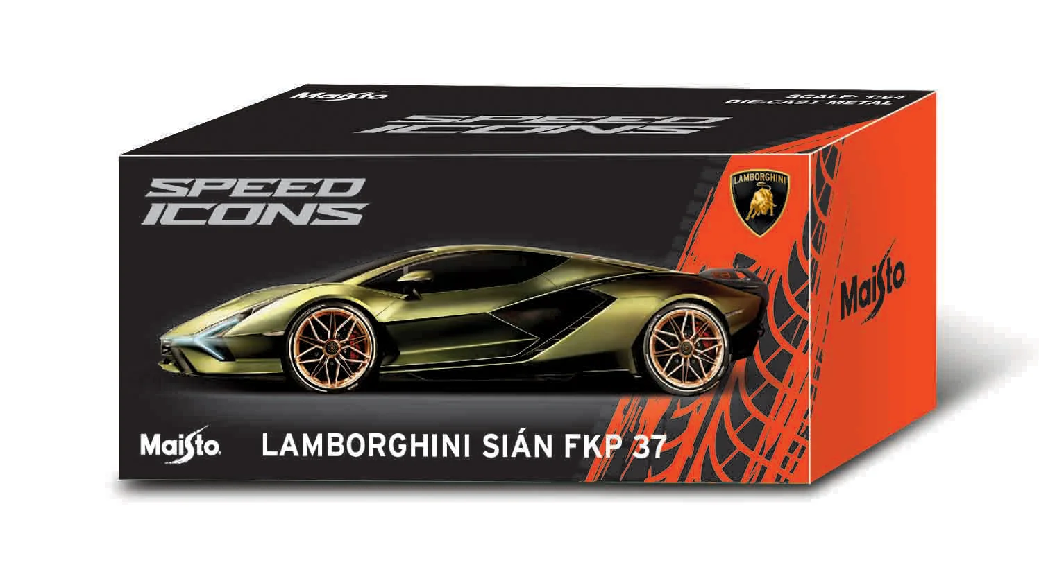 Maisto - Speed Icons - Lamborghini Sián FKP 37, matně zelená, 1:64