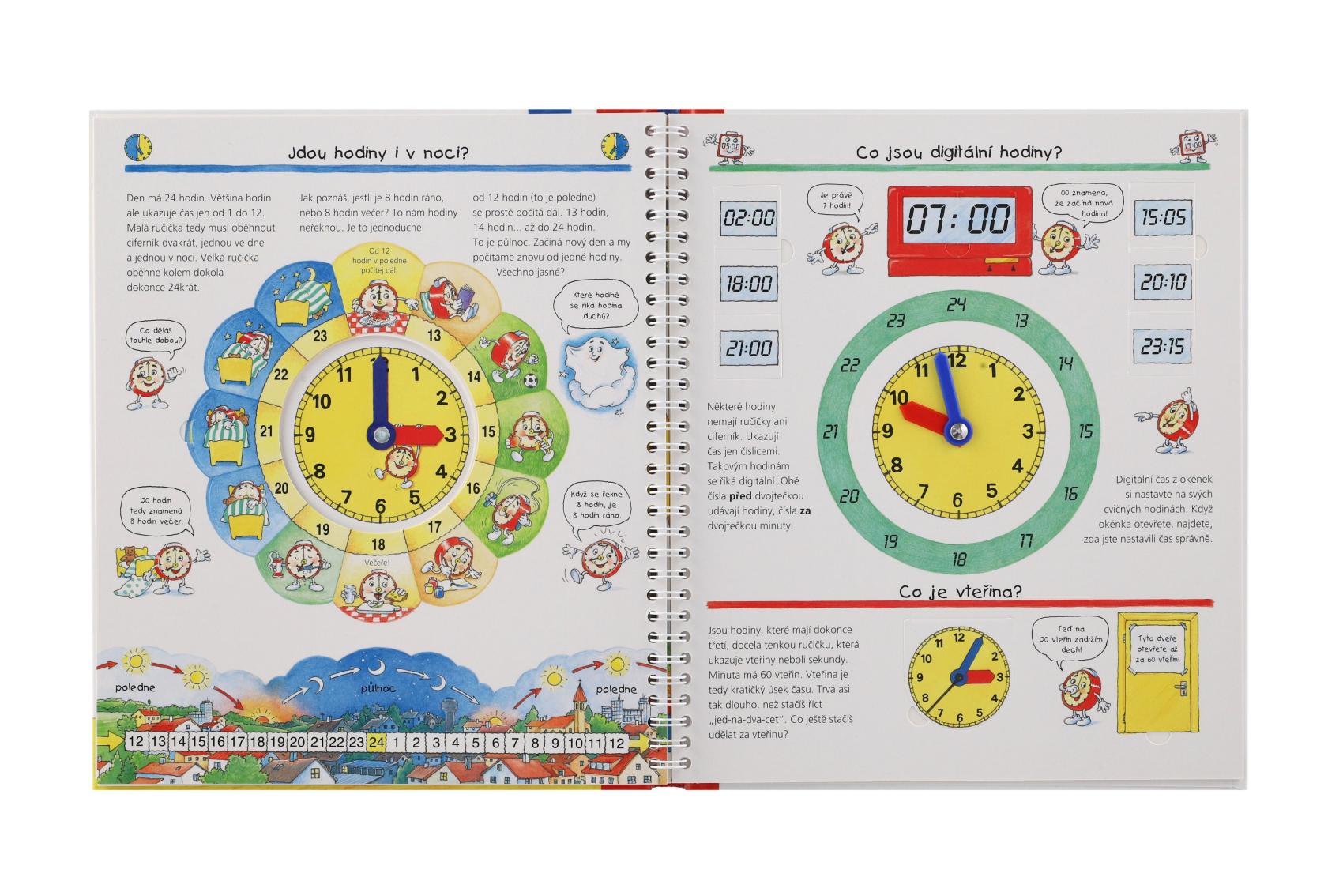 Albatros Knížka Poznáváme hodiny a čas 24x28cm