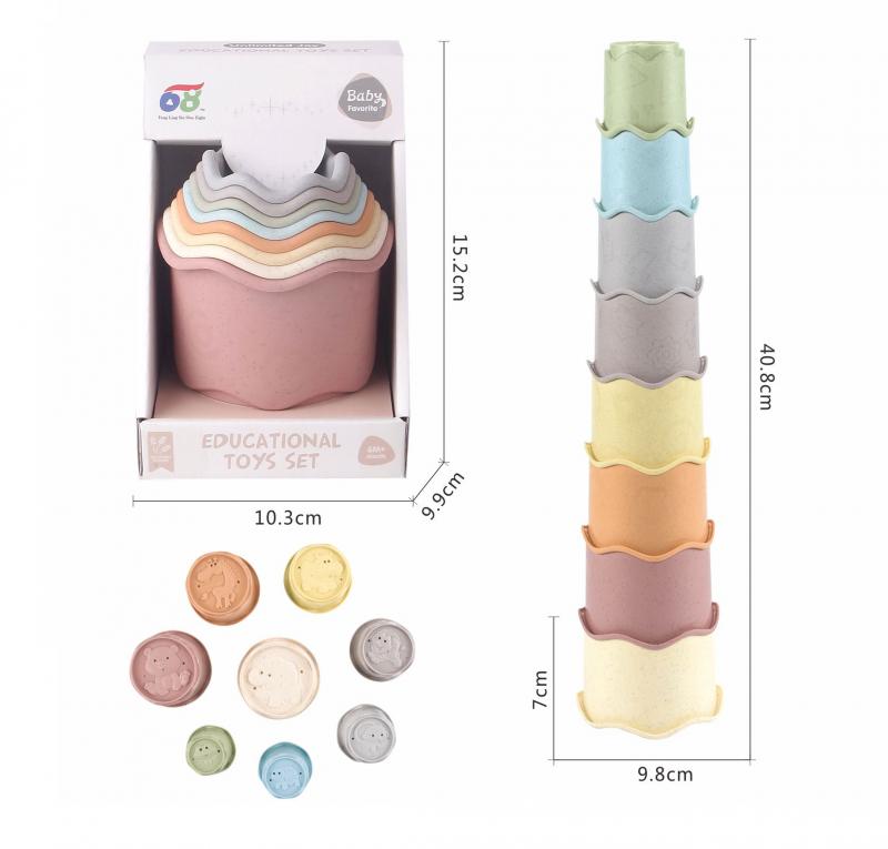 MAC Toys ZIRO Stohovací kelímky 8 ks