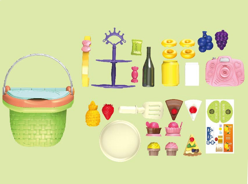 Alltoys Hrací set – Piknikový košík s dezerty
