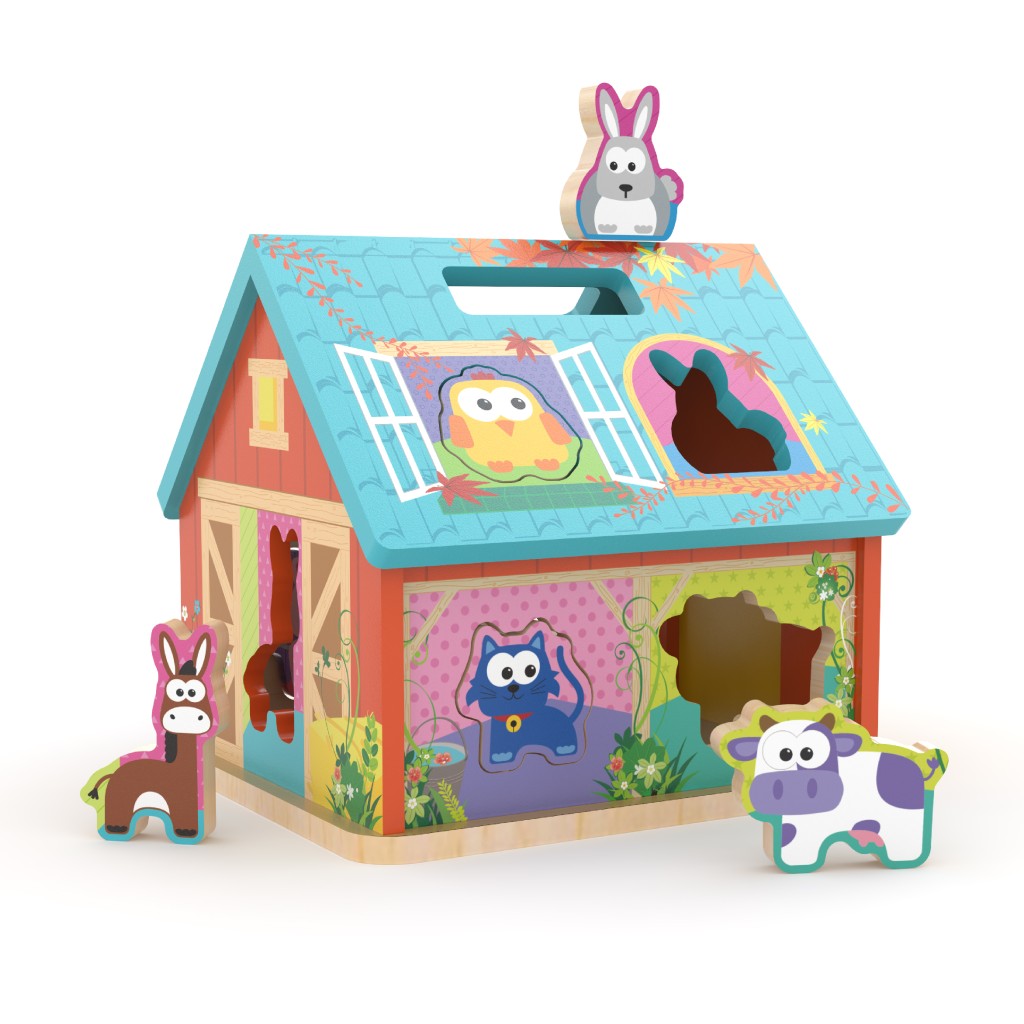 J'ADORE Vkládačka dřevěný farmářský domeček